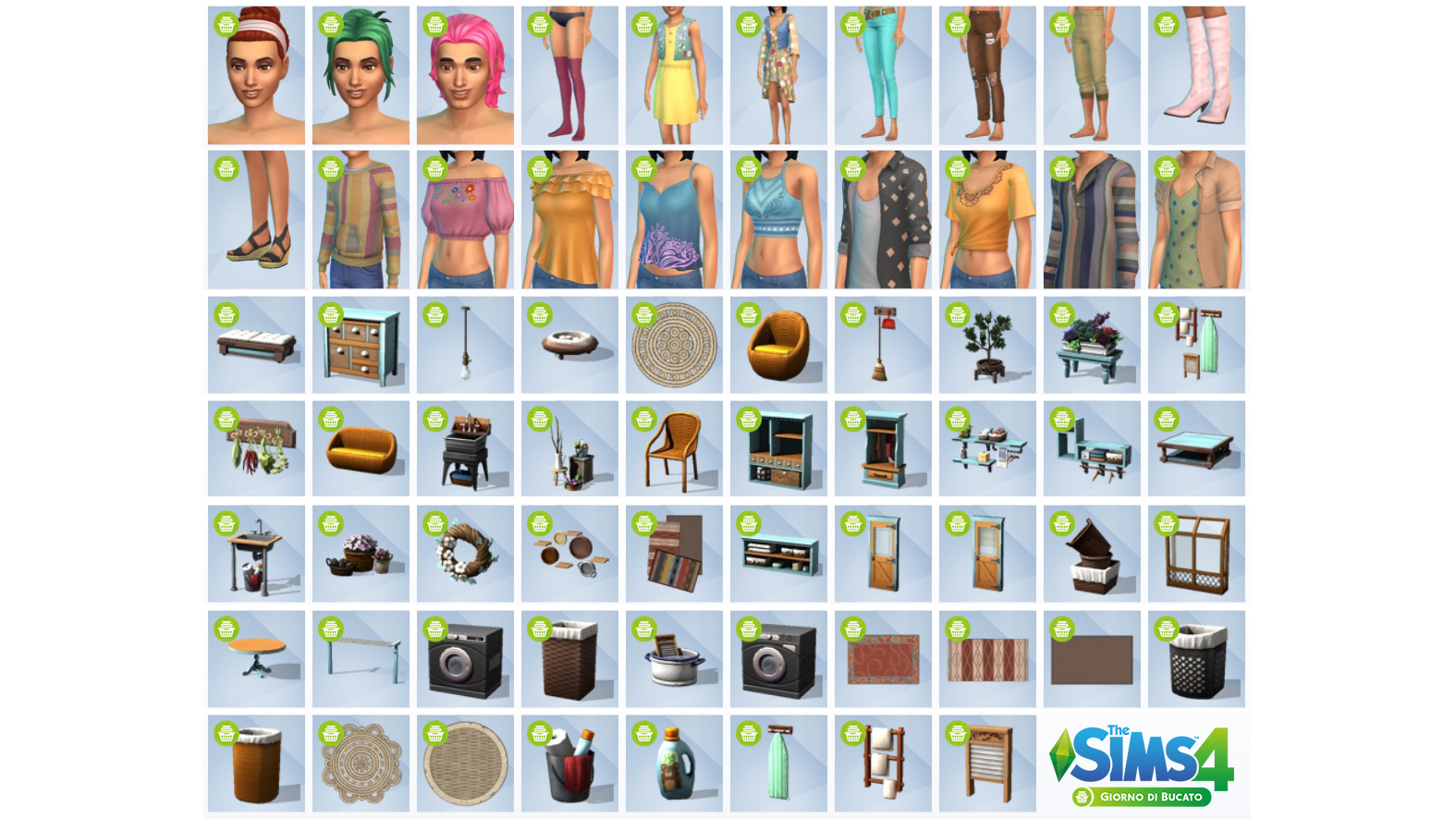The Sims 4 Giorno di Bucato Stuff Pack