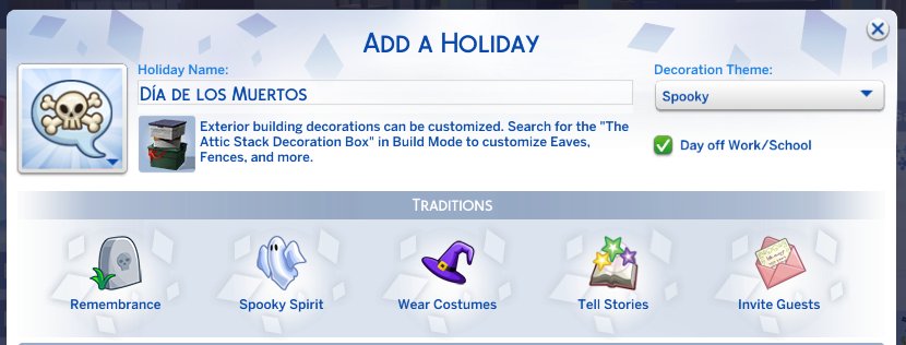 The Sims 4 Stagioni Party