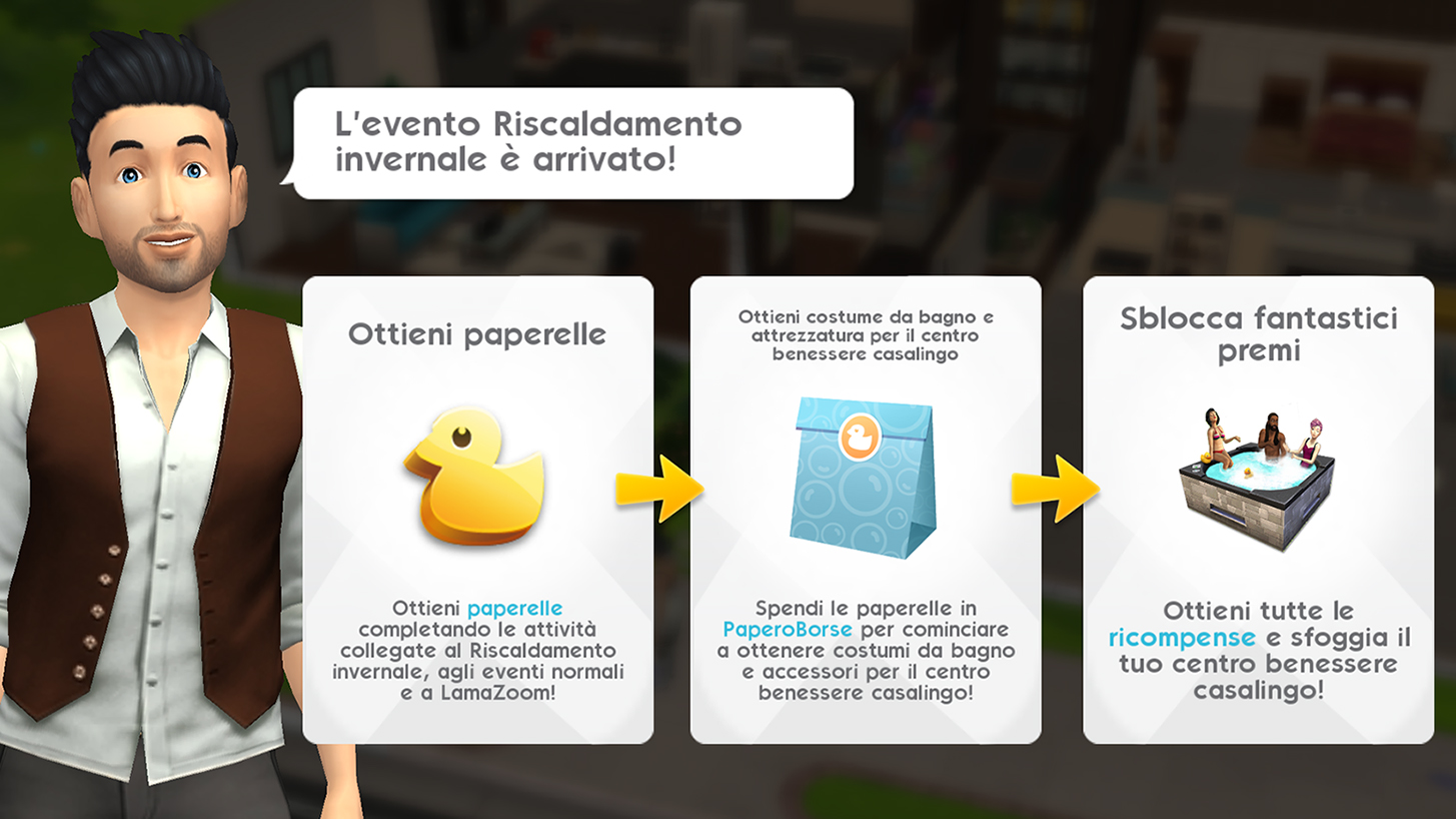 The Sims Mobile Evento Riscaldamento Invernale