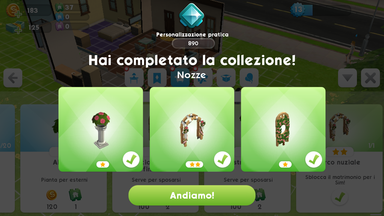 the sims mobile matrimonio decorazioni