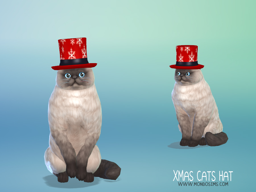 MondoSims XMAS Cats Hat