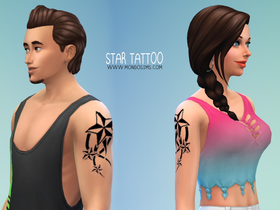 MondoSims Star Tattoo
