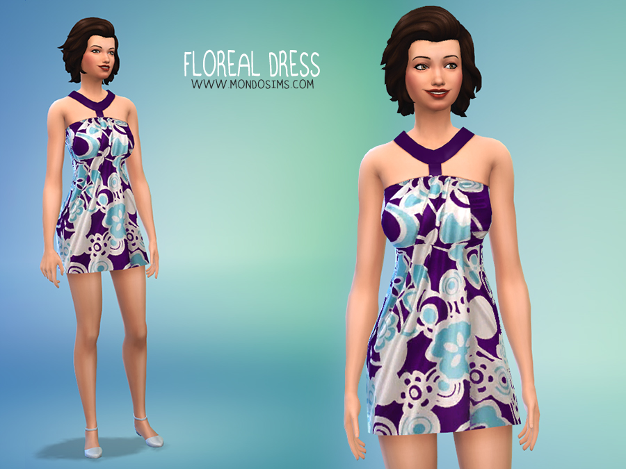 mondosims short floreal dress