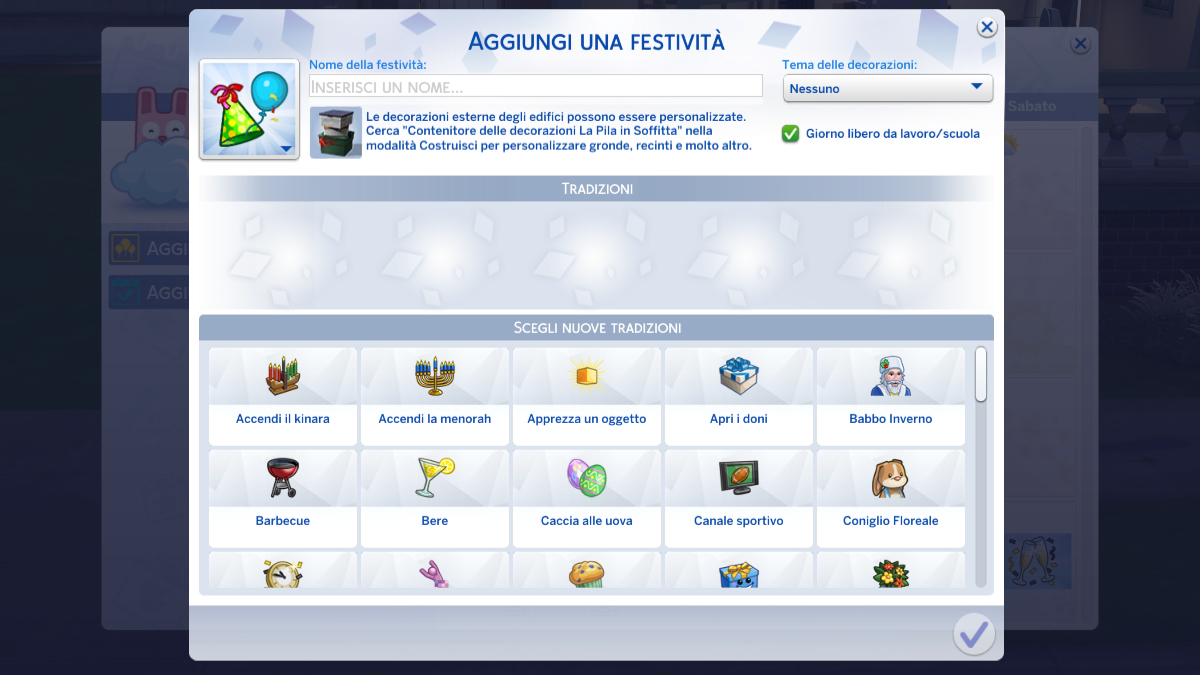 The Sims 4 Stagioni Festivita