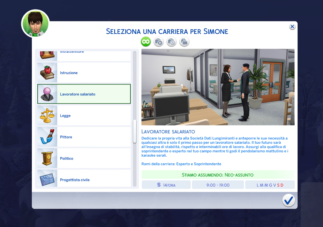The Sims 4 Oasi Innevata Lavoratore Salariato The Sims 4 Oasi Innevata Lavoratore Salariato